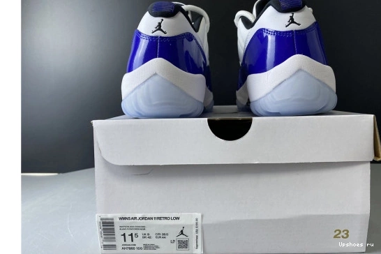 11 White Retro Air Jordan Concord Low AH7860-100 AH7860-100 0606